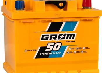 Akumulator 50Ah 480A EN Grom Racing P+