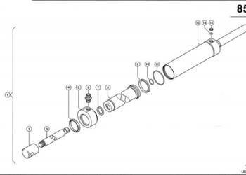 Claas Lexion 580 RURA CYLINDRA 0000861411 (Siłownik hydrauliczny, młocarni… Claas Lexion 580 RURA CYLINDRA 0000861411 (Siłownik hydrauliczny, młocarni…