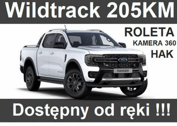 Ford Ranger Wildtrak 205KM 4x4 Roleta elektr. Kamera 360 Hak 2495 zł Od rę…