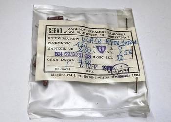 Kondensator 120pF 250V KCR CERAD