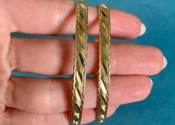 Komplet 2 złotych pięknych bransoletek złoto 14K 585 Komplet 2 złotych pięknych bransoletek złoto 14K 585