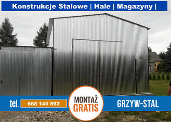 Ocynkowany Garaż blaszany Garaże Magazyn -Hala Stalowa – GRZYWSTAL