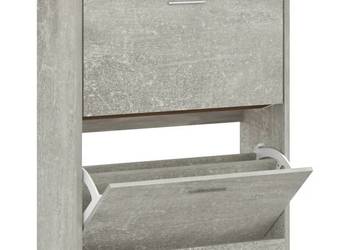 vidaXL Szafka na buty, szarość betonu, 63x24x81 cm(SKU:342559)