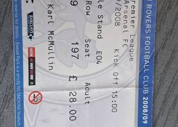 Bilet Rovers Arsenal 2008