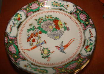 chiński porcelanowy talerzyk-spodek