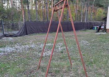 HUŚTAWKA METALOWA ogrodowa na plac zabaw solidna Warszawa Miedzeszyn