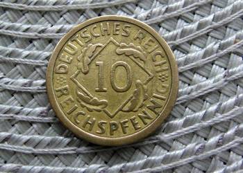 Niemcy ( Weimar ) 10 Reichspfennig 1925r - A i D