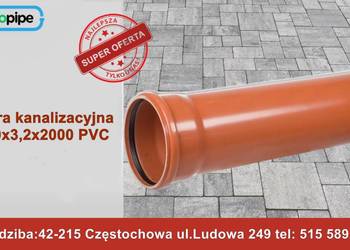 Rura kanalizacyjna zewnętrzna fi160x3.2x2000 PVC