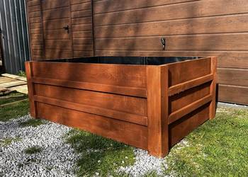 Skrzynie drewniane do sadzenia warzyw lub kwiatów, podwyższone grządki