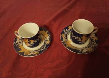 2 filiżanki eleganckie espresso z amorkami dla zakochanych. Cena za komplet