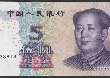 Chiny 5 juan 2005 - Mao Tse Tung - stan bankowy UNC