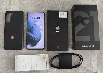 Telefon Samsung Galaxy S21 5G czarny stan idealny SM-G991B/DS