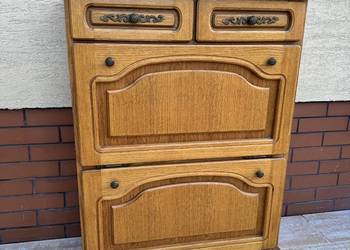 Szafka na buty dębowa wąska stylowa komoda przedpokój