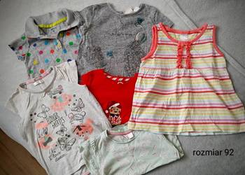Koszulki letnie dziewczęce rozmiar 92