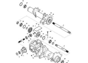 John Deere 960 - Przekładnia zębata stoźkowa CC133868 (Układ napędowy)