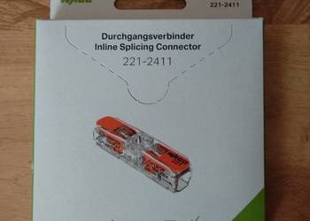 Złączka instalacyjna z dźwignią - WAGO 221-2411 (12 sztuk)