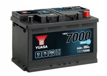 Akumulator Yuasa YBX7096 EFB 12V 75Ah 700A P+