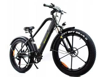 Rower elektryczny górski 26 Fatbike Shimano Tarcze Opony 4.0 Silnik 500W