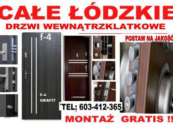 Drzwi zewnętrzne wewnątrzklatkowe do bloku z MONTAŻEM