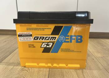 AKUMULATOR ROZRUCHOWY 12V GROM RACING 63 AH EFB