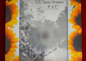 Kwiatowa ramka na zdjęcia - słoneczniki