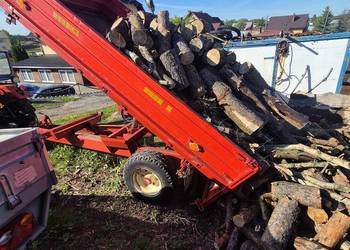Przyczepa jednoosiowa 3 stronny wywrot zarejestrowana