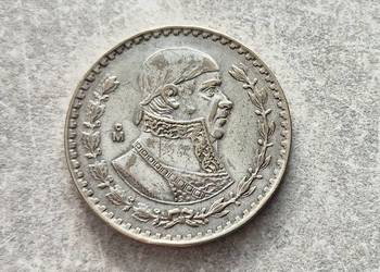 447) MEKSYK srebro - 1 Peso - 1962 r.