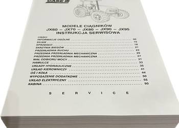 CASE JX 60,70,80,90,95 instrukcja napraw po Polsku