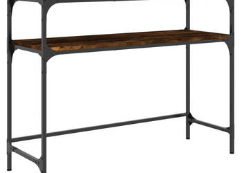Stolik konsolowy przydymiony dąb 100x355x75 cm WM-834047