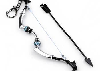Bow Silver Black | Metal | 17 cm | Brelok | Genshin Impact