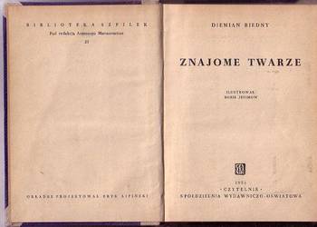 (9780) ZNAJOME TWARZE (BIBLIOTEKA SZPILEK) – DIEMIAN BIEDNY