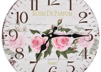 vidaXL Zegar ścienny w stylu vintage, kwiat, 30 cm(SKU:50625)