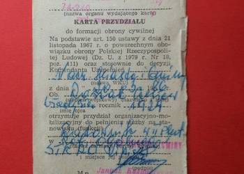 ( 1715 ) Karta Przydziału, Roszak