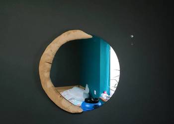 Lustro drewniane 50 cm