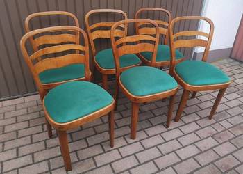 Krzesła ART-DECO Stare Antyk Komplet 6 Sztuk Po Renowacji.