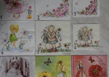 Serwetki decoupage dziewczynki, kwiaty, ornamenty i inne Serwetki decoupage dziewczynki, kwiaty, ornamenty i inne