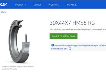 Simmering Uszczelniacz 30x44x7 SKF NOWE 30/44/7