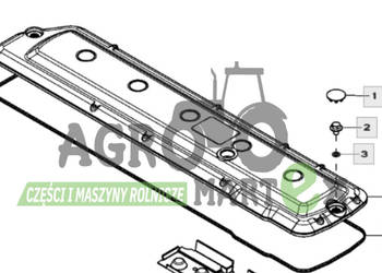R524497, R504882 USZCZELKA POKRYWY ZAWORÓW JD