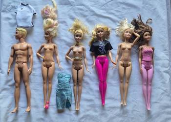 Lalki Barbie oryginalne 5 szt + 1 Ken - stan doskonały