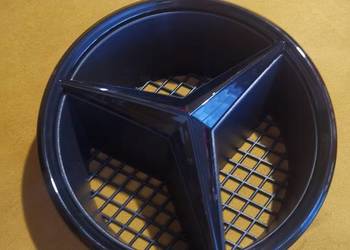 Logo emblemat gwiazda grila Mercedes c w204 18,5cm nowy czarny polysk wysyl