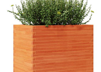 Donica ogrodowa woskowy brąz 90x60x72 cm lite drewno sosnowe WM-3282646
