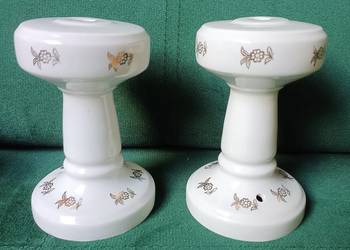 Porcelanowy korpus lampy PRL Bogucice