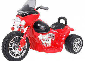 Motorek Chopper na akumulator dla dzieci Czerwony Autko