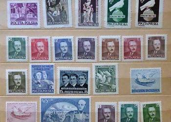 Znaczki Polska - rocznik 1950 kompletny (bez przedruków)