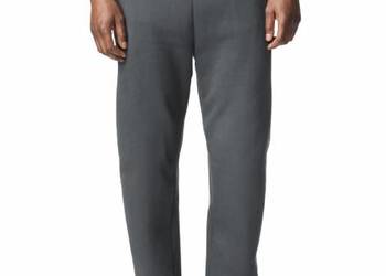 Bawełniane Spodnie dresowe ze ściągaczami szare Gildan