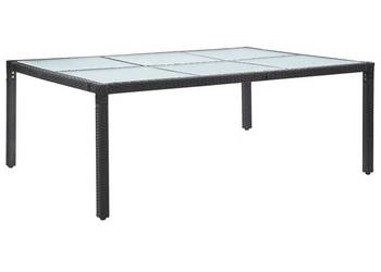 vidaXL Stół ogrodowy, czarny(SKU:46129)