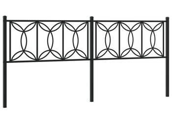 Metalowe wezgłowie czarne 193 cm WM-376165