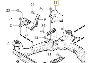 VOLVO S80 II V8 oslona termiczna OE 30723931