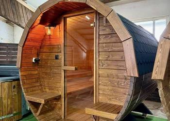 Sauna Ogrodowa typu beczka. Premium. Okazja.