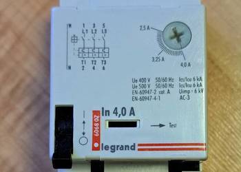 Wyłącznik silnikowy Legrand M250 2,50-4,00A 606807